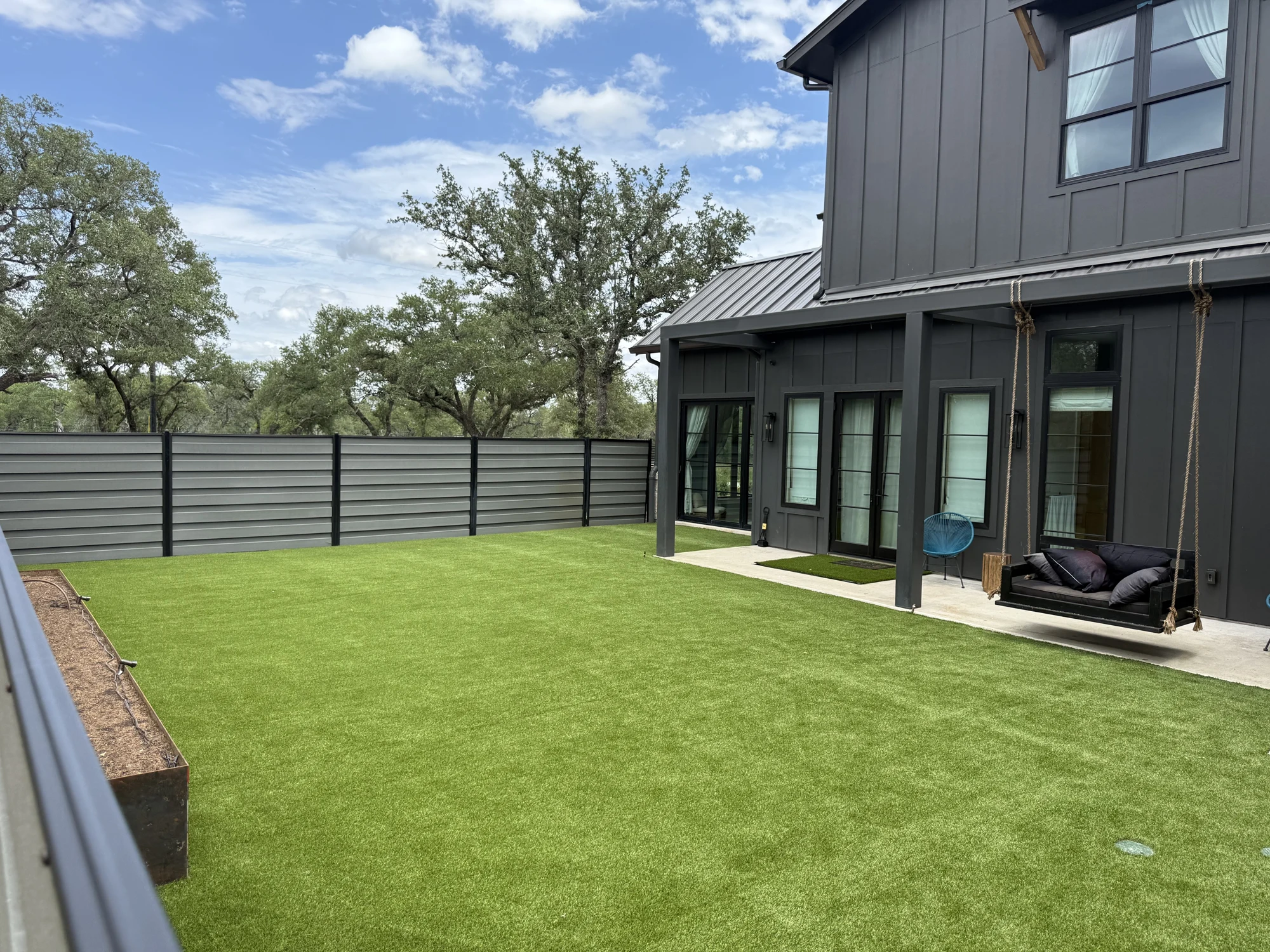 Solstice artificial turf installation